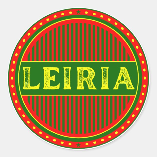 Adesivo Leiria City Pride Emblem – Portuguese Identity (Frente)