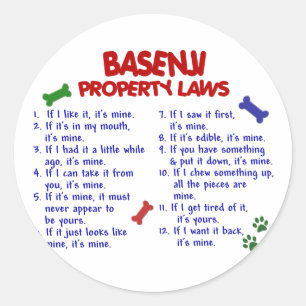 Adesivo Leis 2 da propriedade de BASENJI