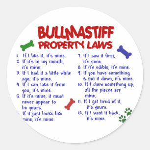 Adesivo Leis 2 da propriedade de BULLMASTIFF