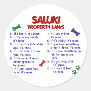 Adesivo Leis 2 da propriedade de SALUKI