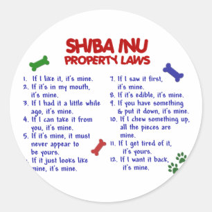 Adesivo Leis 2 da propriedade de SHIBA INU