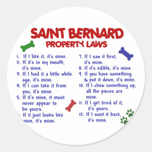 Adesivo Leis 2 da propriedade de ST BERNARD