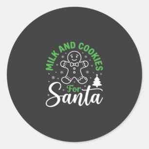 Adesivo Leite e Biscoitos de Natal para o Papai Noel