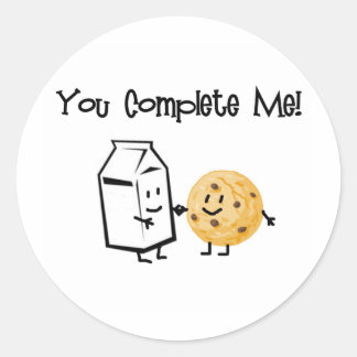 Adesivo Leite e cookies