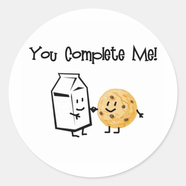 Adesivo Leite e cookies (Frente)