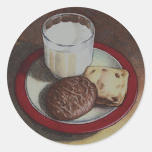 Adesivo Leite e Cookies Sticker