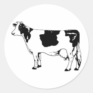 Adesivo Leite Vaca Silhoule Bovinos Bovinos Touro de Moo S