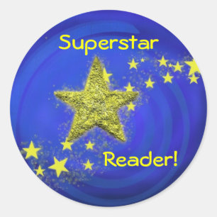 Adesivo Leitor da estrela mundial!
