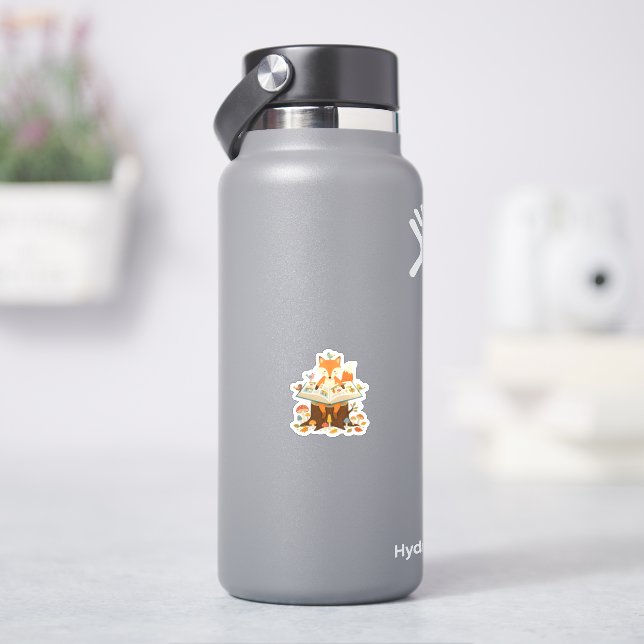 Adesivo Leitor da Floresta Curiosa (HidroFlask)