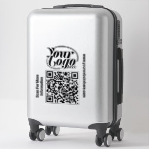 Adesivo Leitor de Código QR Texto Personalizado Empresaria