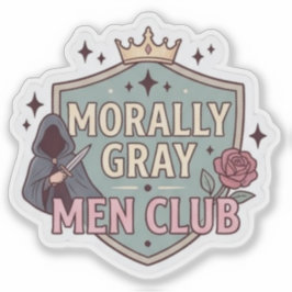 Adesivo Leitor de Romantasia - Clube dos Homens Moralmente
