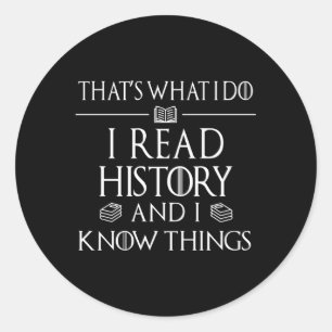 Adesivo Leitor do Livro Histórico Eu Li Histórico Sabe Coi