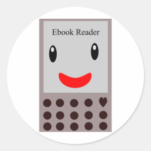 Adesivo Leitor feliz do Ebook 1