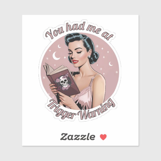 Adesivo Leitor Pin-Up de Advertência do Disparador (Folha)