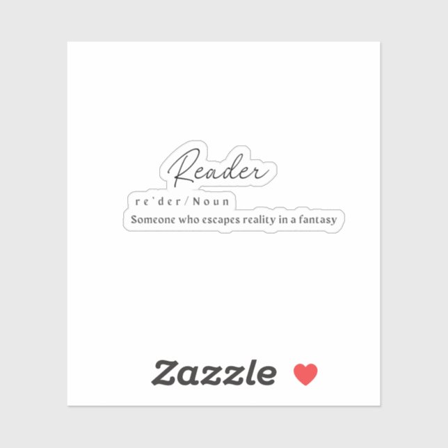 Adesivo Leitor W/ Definition Sticker (Folha)