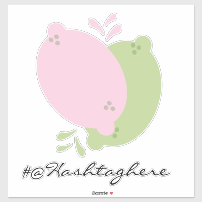 Adesivo Leitura com Limão com Nome de Discagem com Script  (Folha)