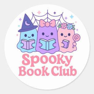 Adesivo Leitura de Fantasmas do Clube de Livro Spooky