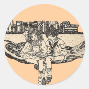 Adesivo Leitura de Garotas e Meninos