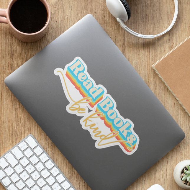 Adesivo Leitura de livros é gentil (Criador carregado)