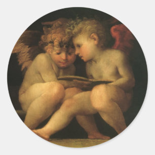 Adesivo Leitura de Rosso Fiorentino em dois Cherubs, anjos