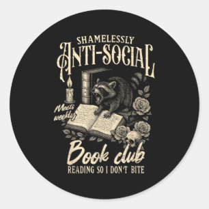 Adesivo Leitura do Livro em Lover Bookish Sem Dúvida Anti-