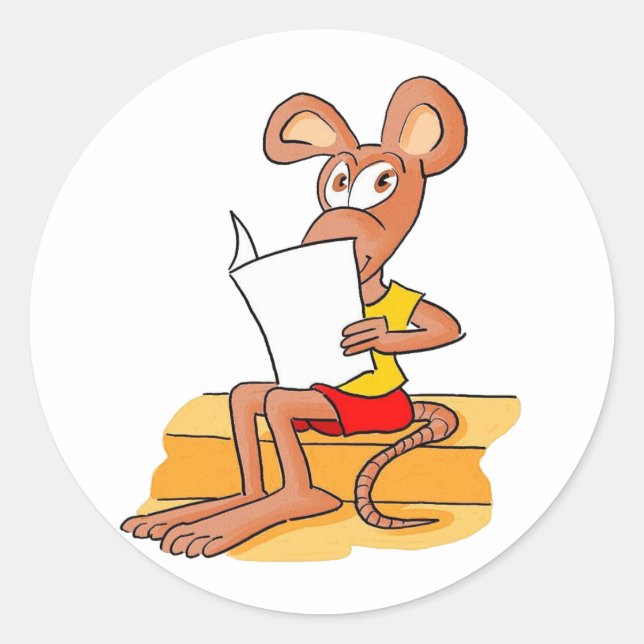 Adesivo Leitura do mouse em forma de corte (Frente)