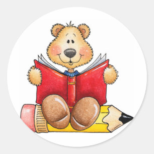 Adesivo Leitura do Urso de Teddy