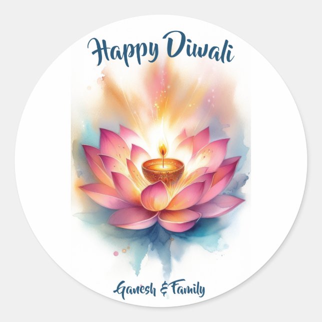 Adesivo Leitura Elegante Lotus Diwali (Frente)