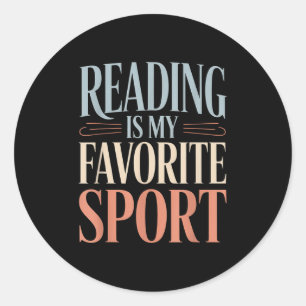 Adesivo Leitura Engraçada É Meu Livro De Esporte Favorito