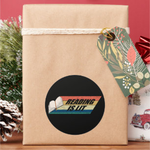 Adesivo Leitura Está Acesa - Leitura De Livros Vermelhidão