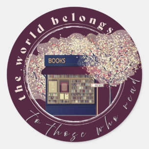 Adesivo Leitura, Leitura, Livros Bibliotecários