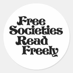 Adesivo Leitura livre das sociedades livres