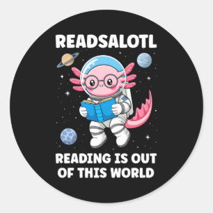 Adesivo Leitura Readsalotl é fora deste mundo manga longa