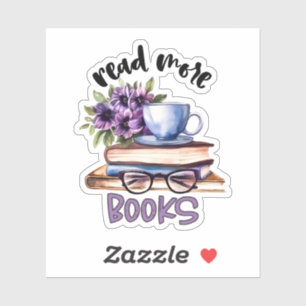 Adesivo Leituras bonitas de livros lendo amantes