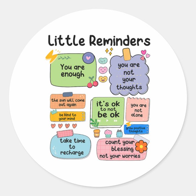 Adesivo Lembra-se de que você é suficientemente consciente (Frente)