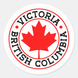 Adesivo Lembrança Canadense de Vitória Colúmbia Britânica