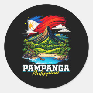 Adesivo Lembrança da Bandeira Filipina Pampanga Filipinas