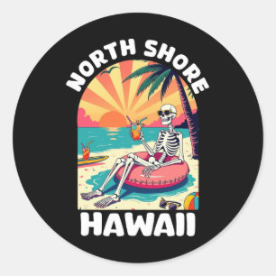 Adesivo Lembrança da Costa Norte de Oahu Havaí Havaiano Su