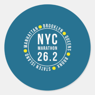 Adesivo Lembrança da Maratona de Nova York NYC Corredor _1