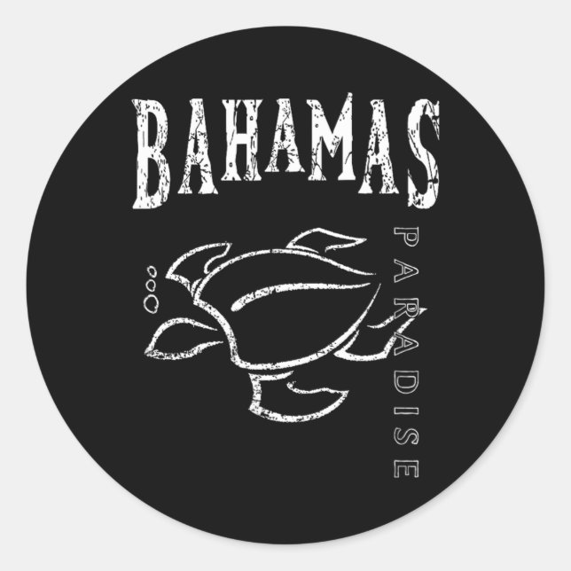 Adesivo Lembrança das Bahamas (Frente)