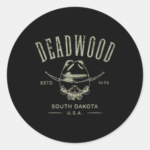 Adesivo Lembrança de Deadwood Dakota do Sul EUA com Design