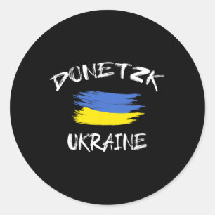 Adesivo Lembrança de Donetsk Ucrânia Bandeira do País Ucra