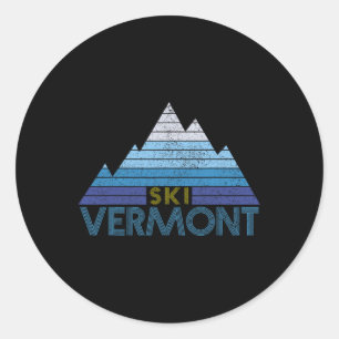 Adesivo Lembrança de Esqui em Vermont Esportes de Montanha