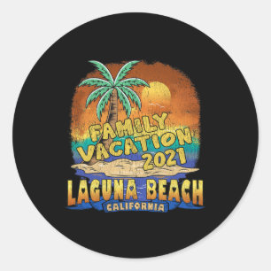 Adesivo Lembrança de Férias em Família em Laguna Beach Cal
