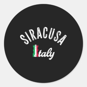 Adesivo Lembrança de Férias Siracusa Sicília - Retro Sirac
