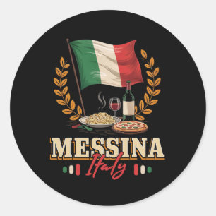 Adesivo Lembrança de Messina Itália Férias em Messina Band