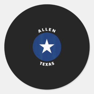 Adesivo Lembrança de Viagem de Férias no Allen Texas Tx Bu