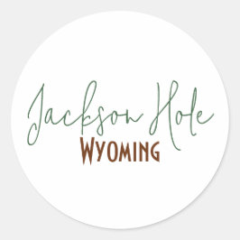 Adesivo Lembrança de viagem para Jackson Hole, Wyoming