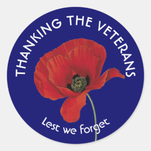 Adesivo Lembrança   Dia do Armistício   VETERANOS   Popp