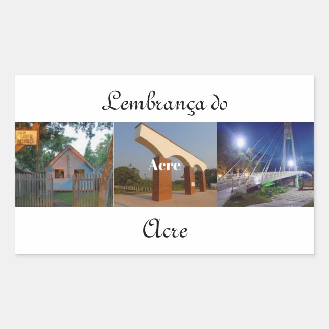 Adesivo lembrança do Acre (Frente)